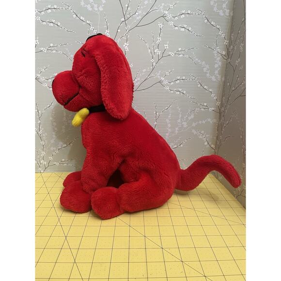Vintage 2003 Kohls Cares Clifford the Big Red Dog 13” Plush Stuffed Animal Bone - Picture 2 of 9